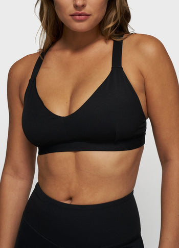 sporty bra | black