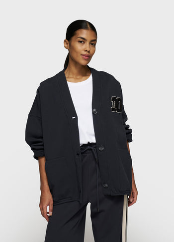 baseball cardigan 10 | dark navy