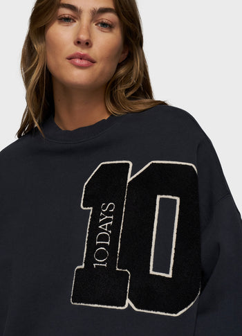 baseball sweater 10 | dark navy
