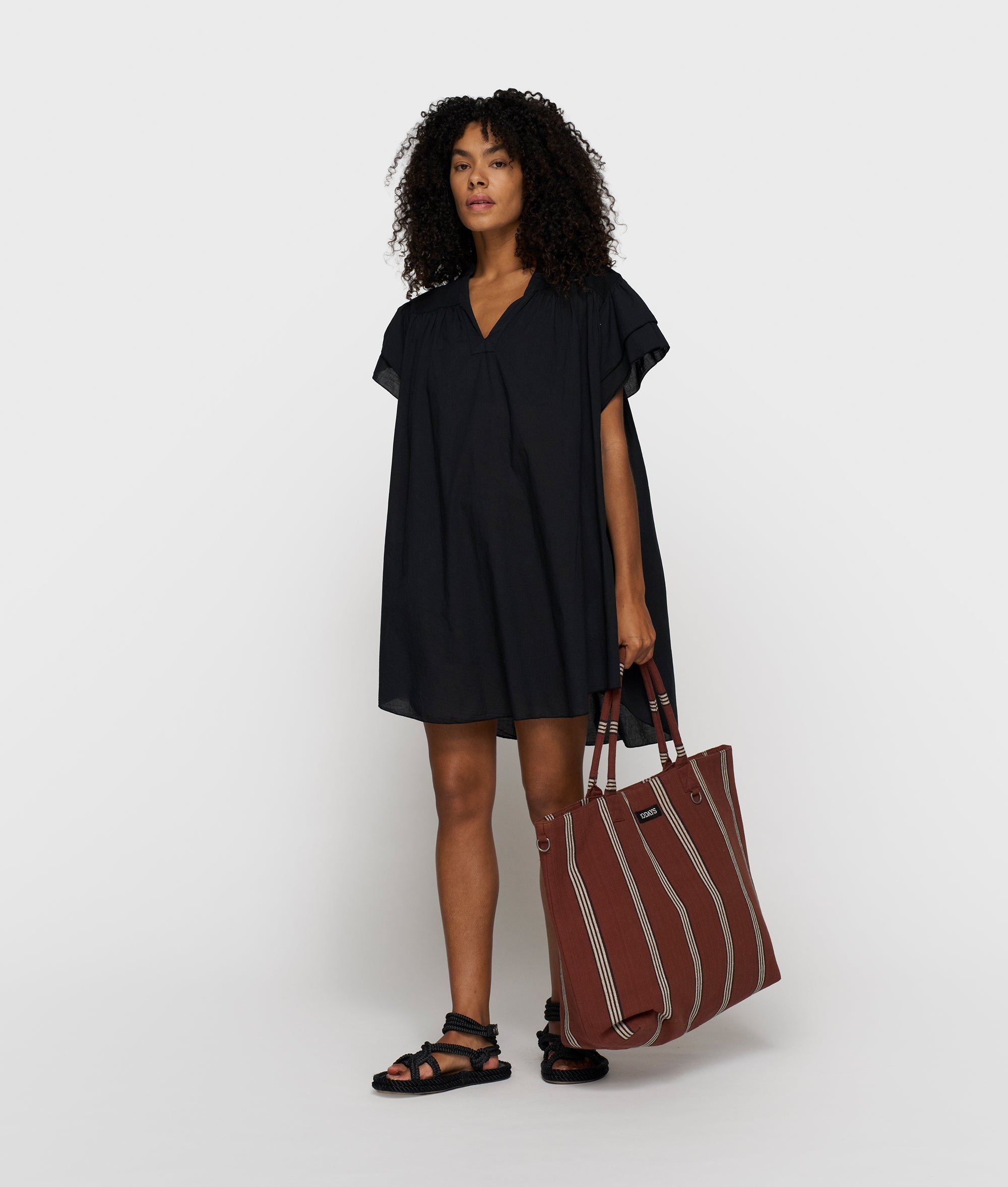 a-line ruffle dress | black | 10DAYS | Official Online Store a-line ruffle dress | black | 10DAYS | Official Online Store