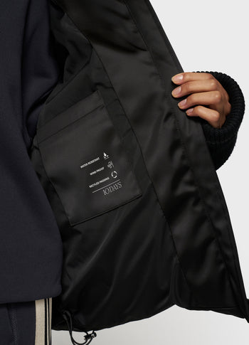 the smoking puffer jacket | black