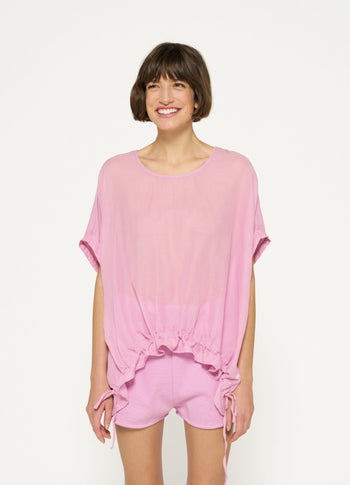 shortsleeve blouse | violet