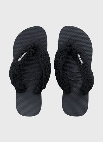 HAVAIANAS FLIPFLOP FLUFFY | black