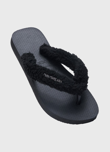 HAVAIANAS FLIPFLOP FLUFFY | black