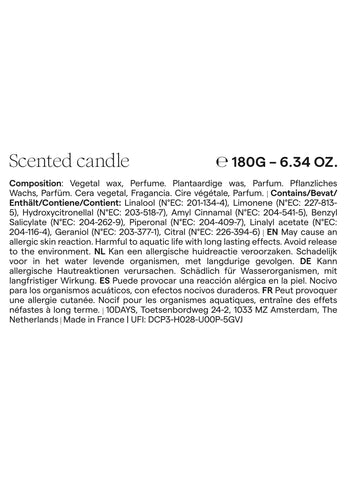 unexpectedly scented candle | multicolor