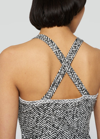 wrapper herringbone | black
