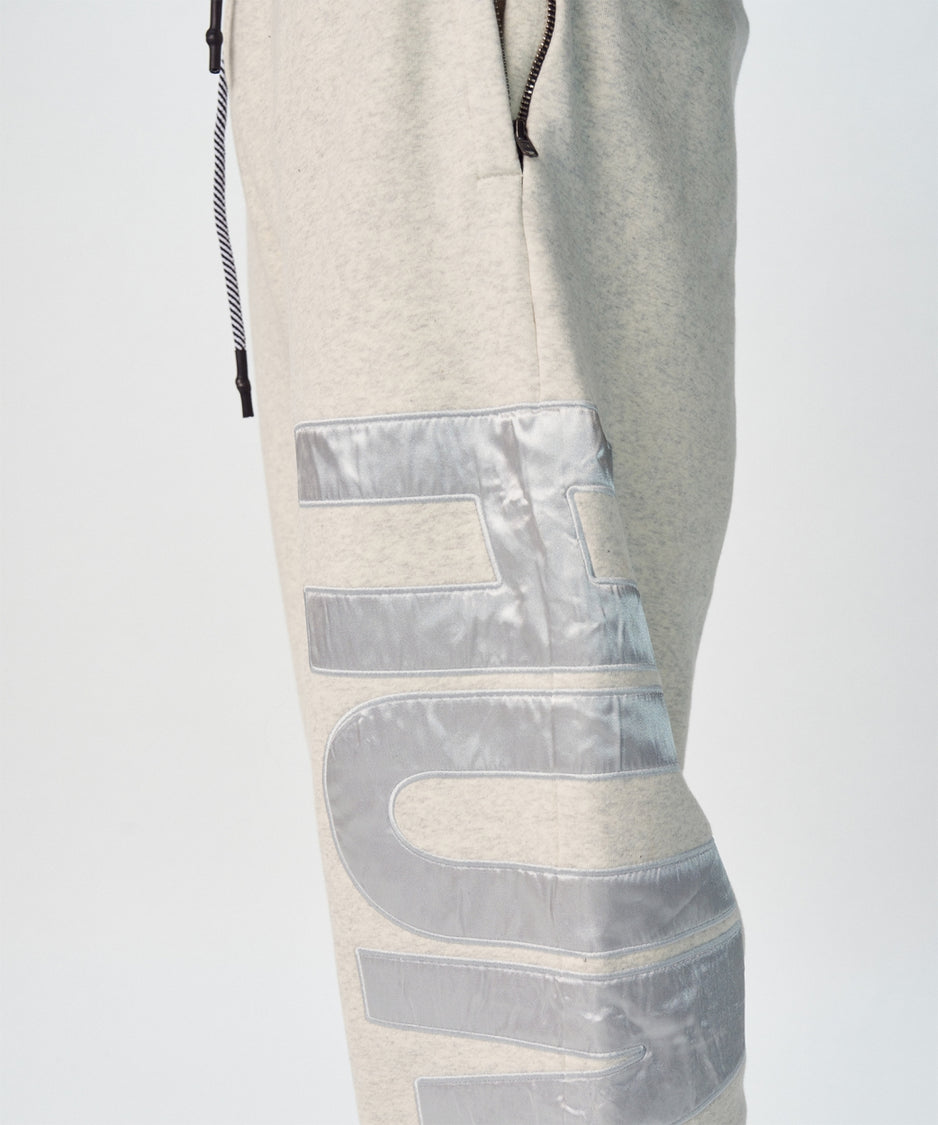 Chris fleece jogger | soft white melee