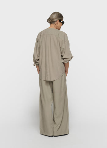 cotton linen blouse | fog