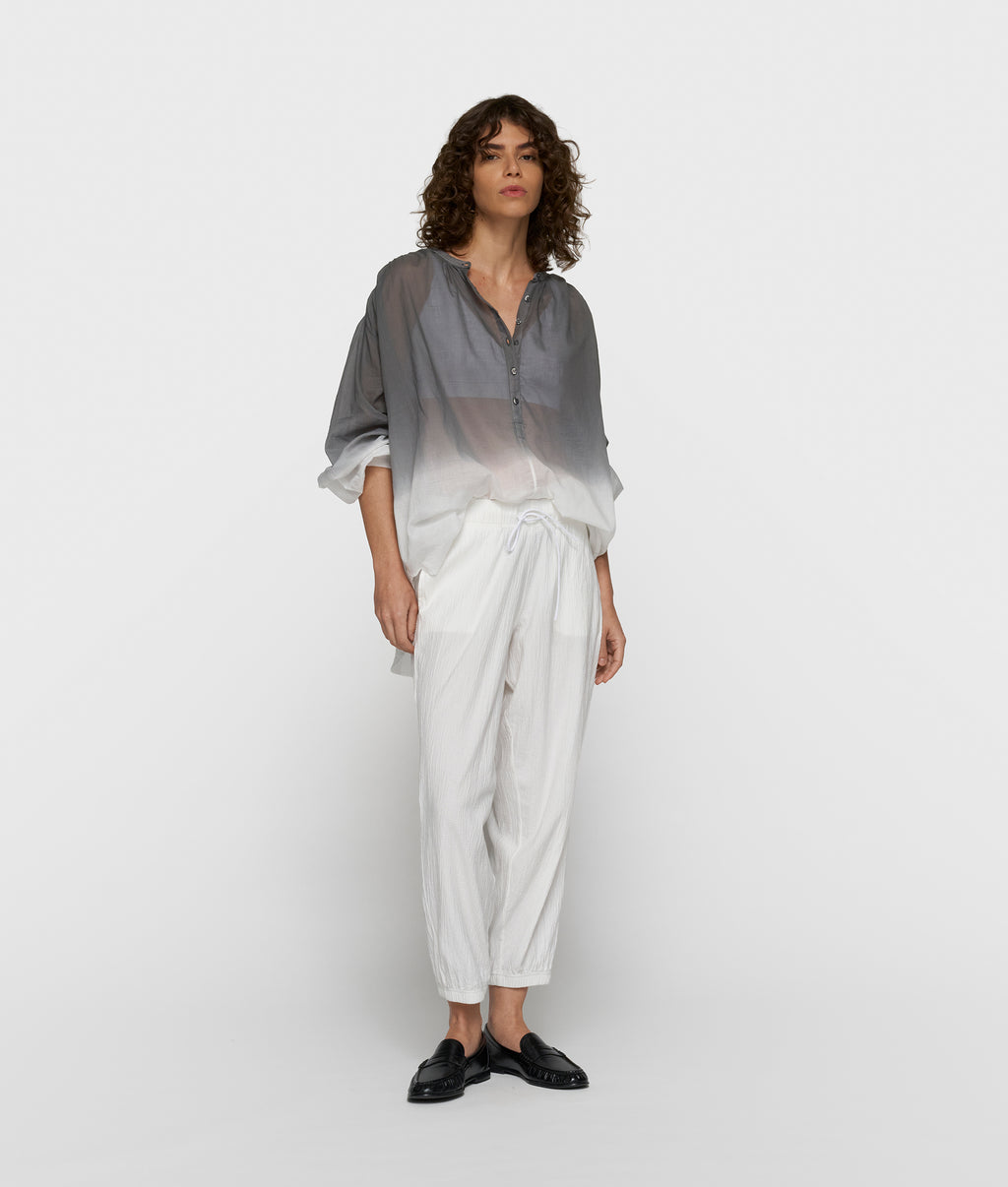 dip dye blouse | mid grey