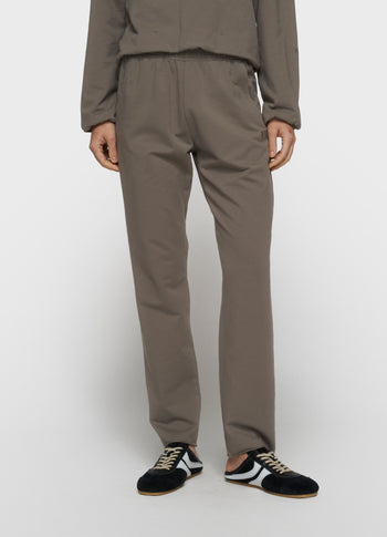 silent chique slim jogger | dark fog