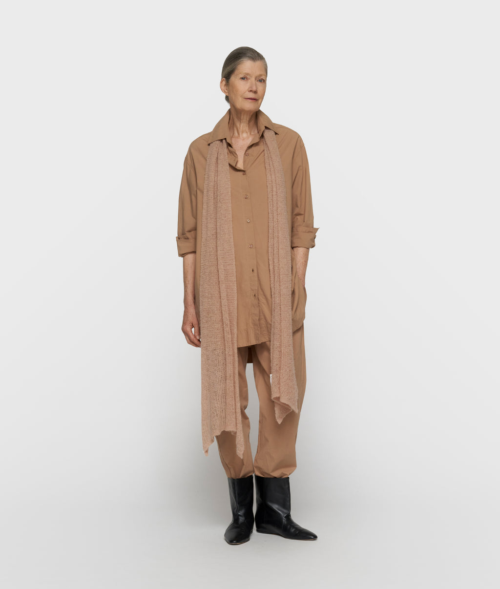 long blouse | light fudge