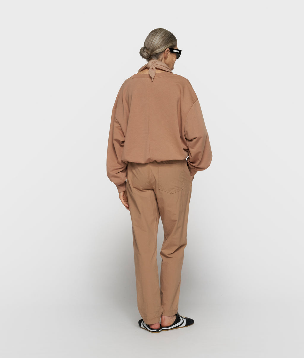 woven jogger | light fudge