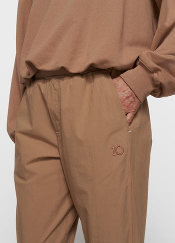 woven jogger | light fudge