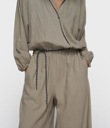 cotton linen jumpsuit | fog