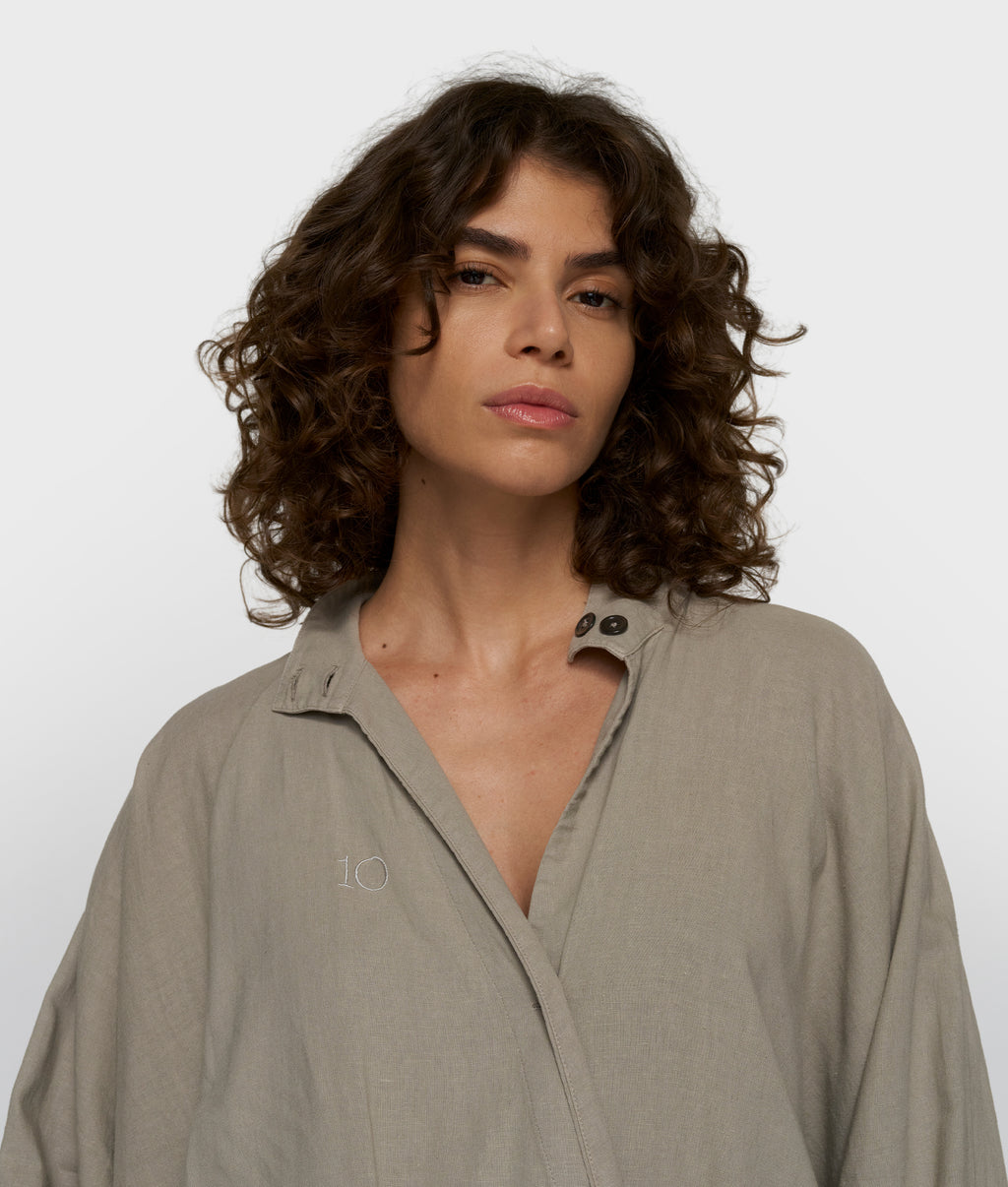 cotton linen jumpsuit | fog