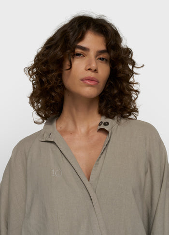 cotton linen jumpsuit | fog