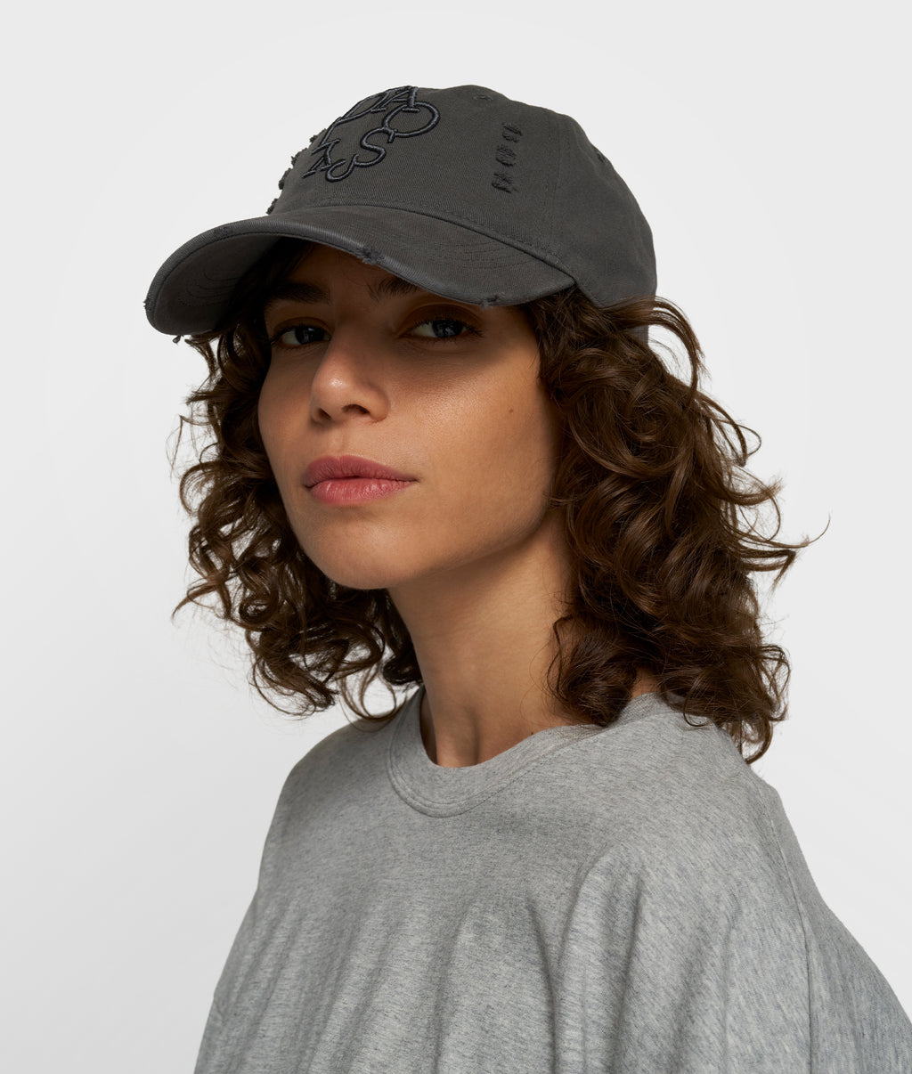cap curly 10 | mid grey