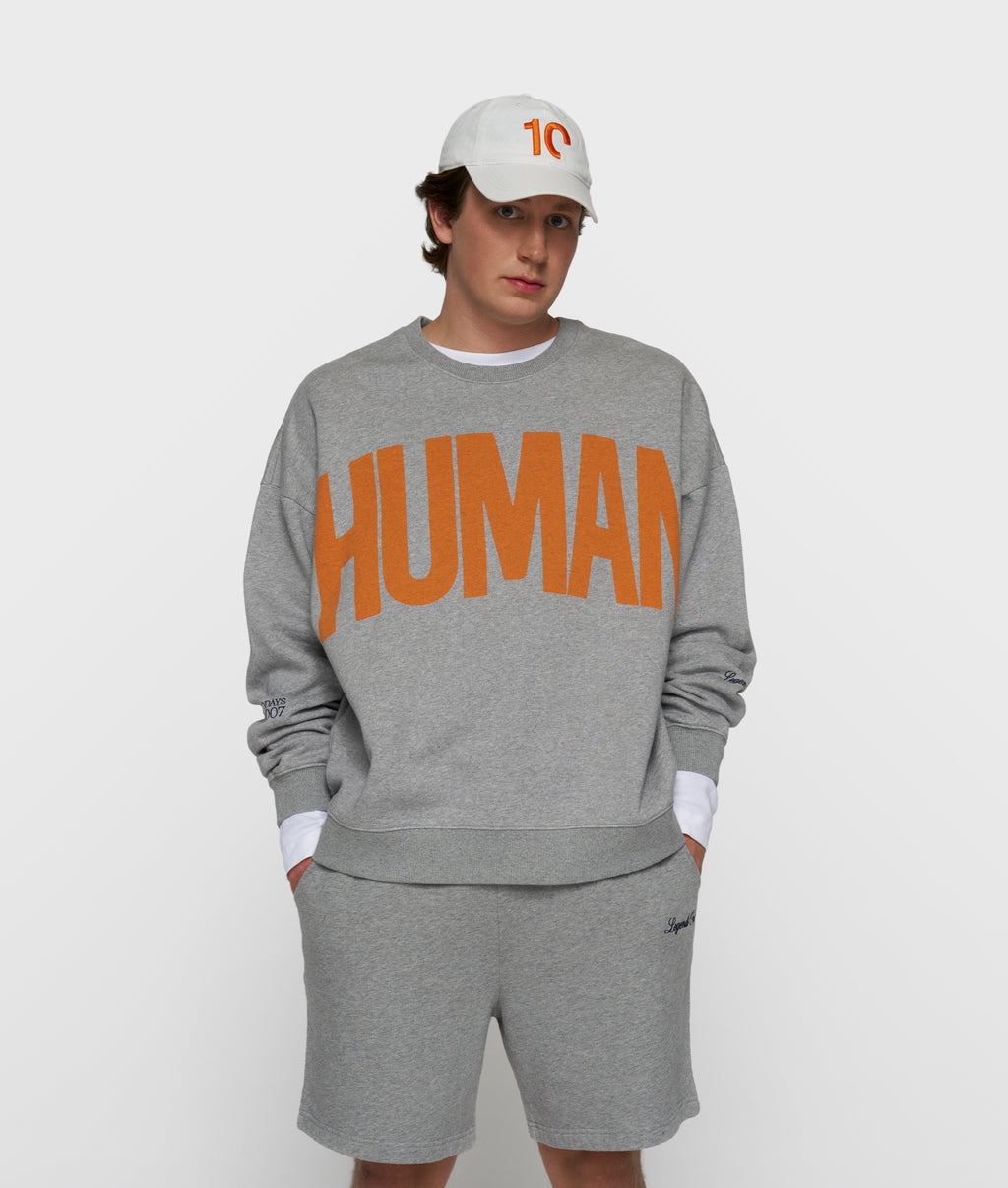 oversized sweater | light grey melee