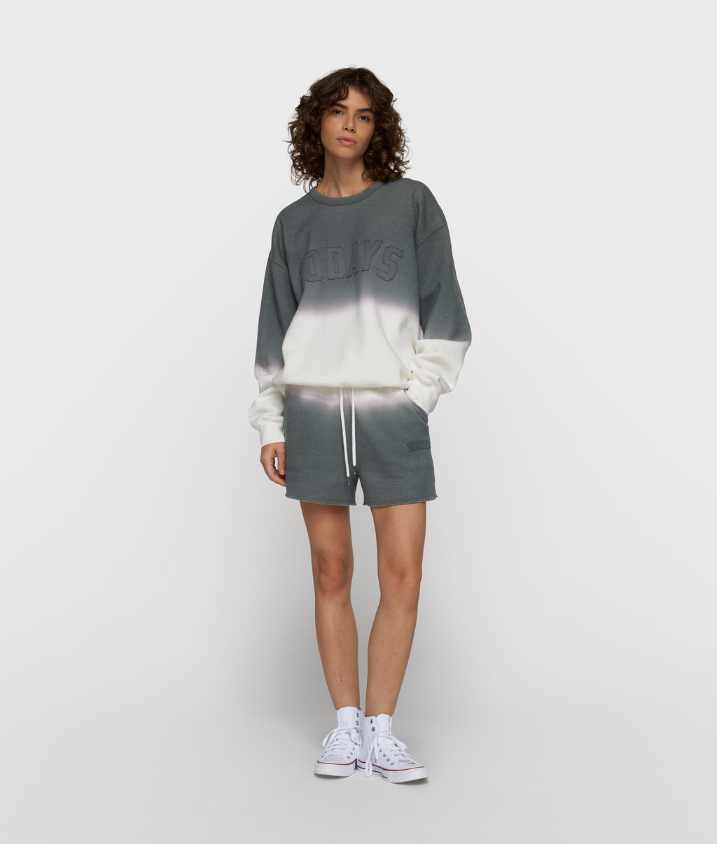 shorts dip dye | mid grey