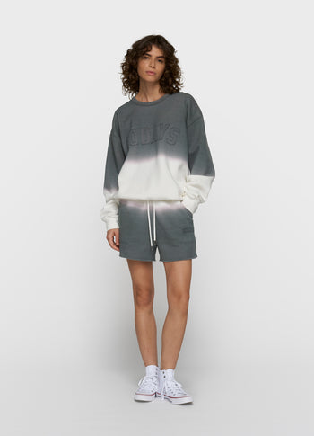 shorts dip dye | mid grey