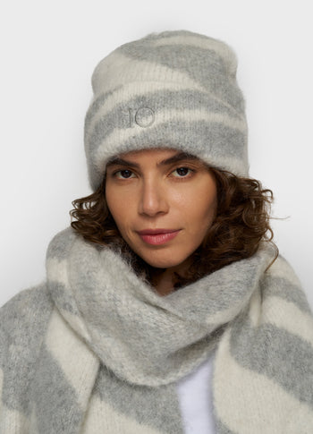 beanie zebra | ecru