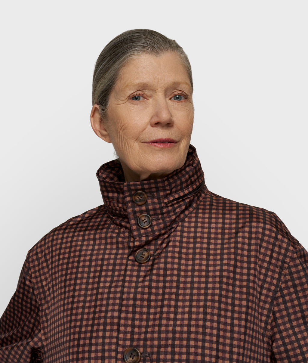 the wetlook coat | light fudge