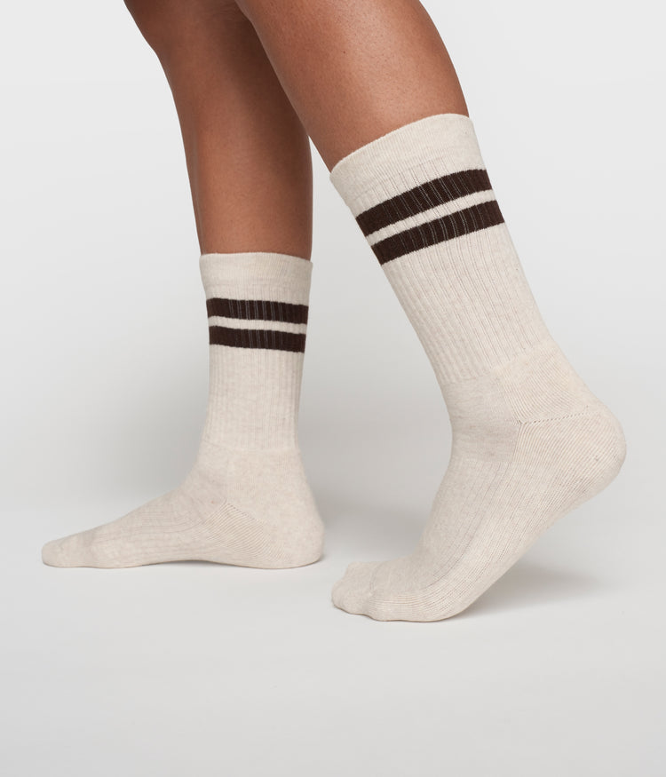 socks 2 stripes | soft white melee
