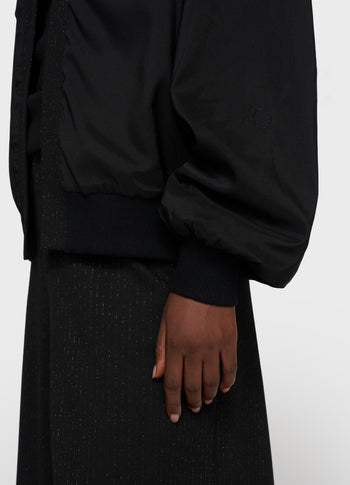 reversible cardigan punto | black