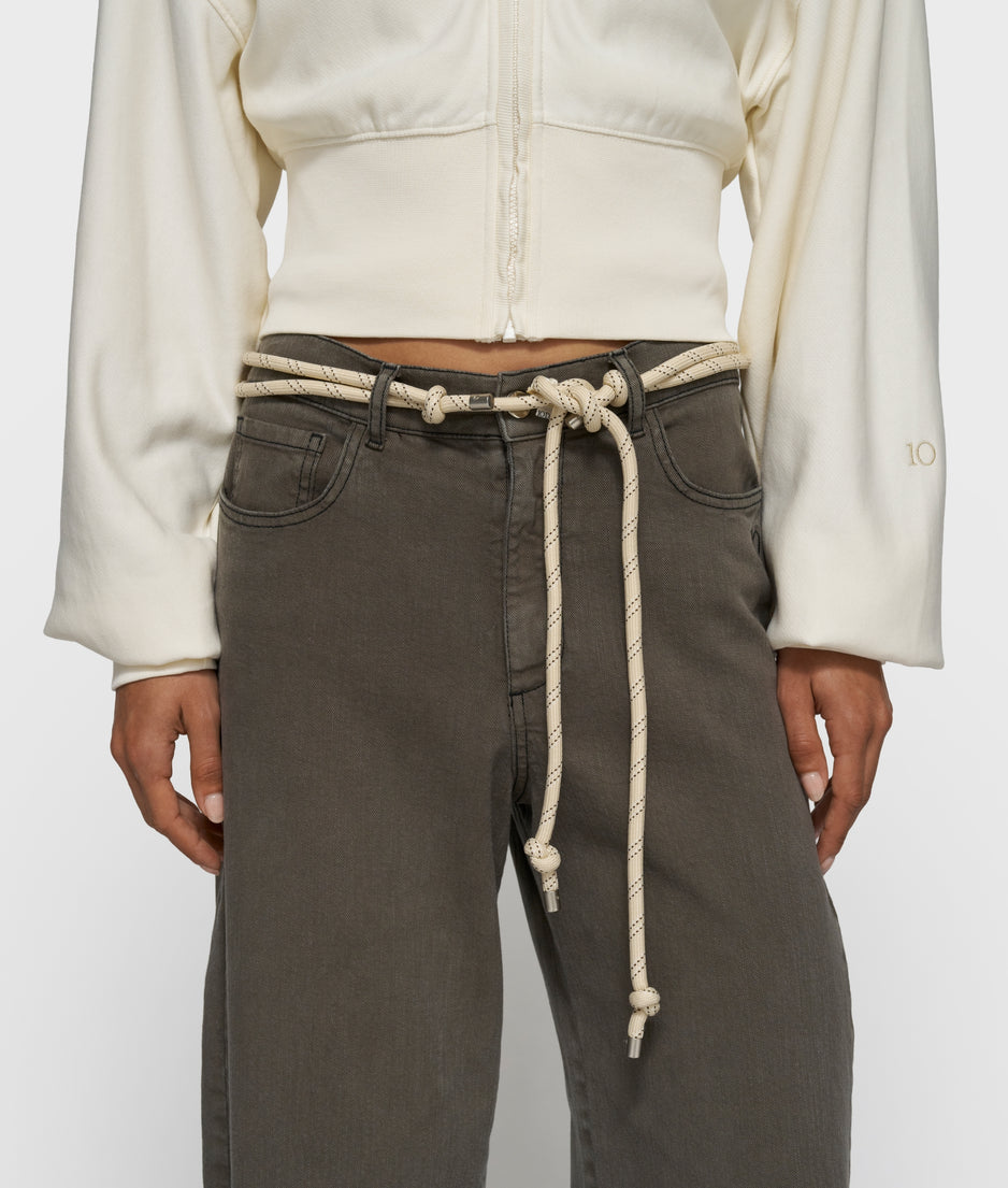 cord belt | ecru