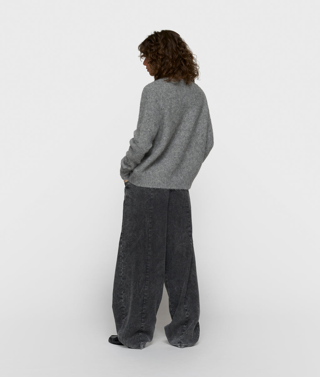 Wickelschalpullover | grey melee