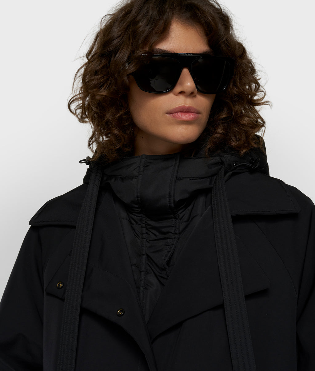 the cool coat | black
