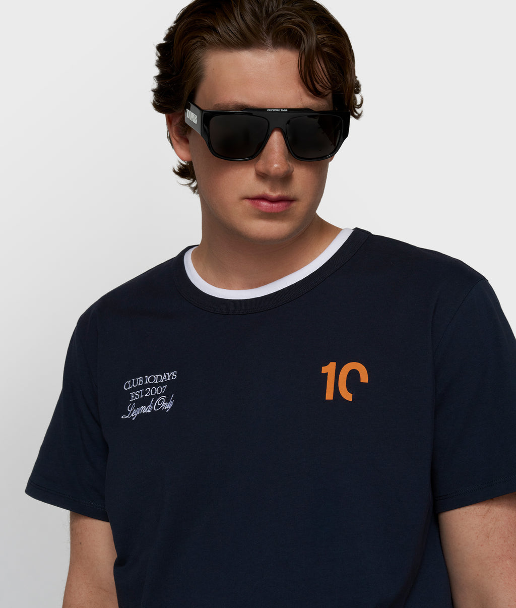 fitted tee | dark blue