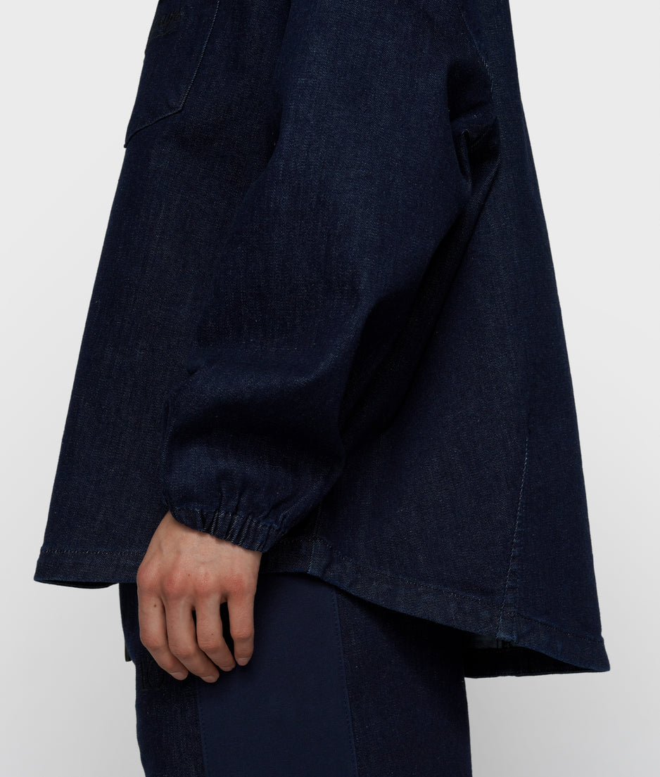overshirt chambray | dark blue