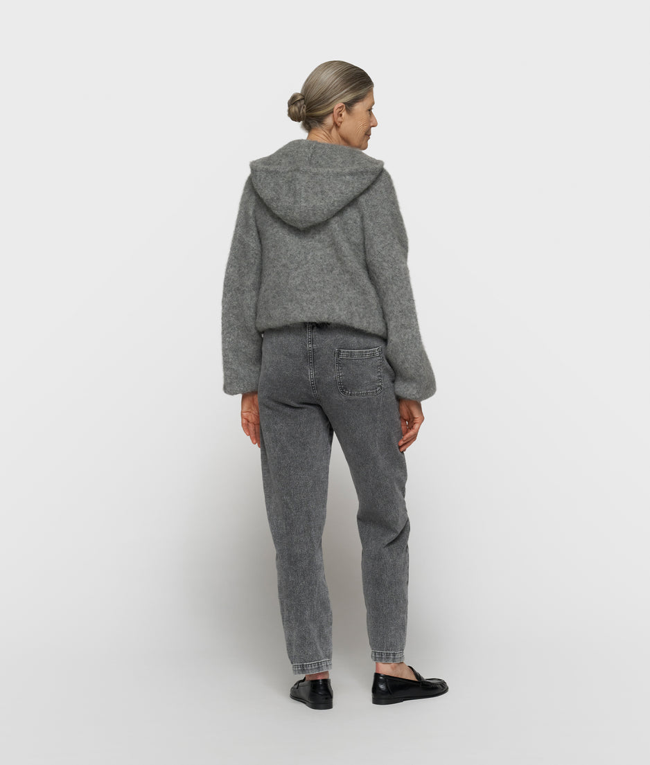 easy pants jog denim | black
