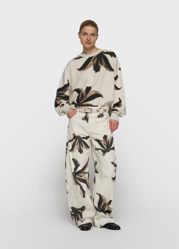 sweater flower | soft white melee