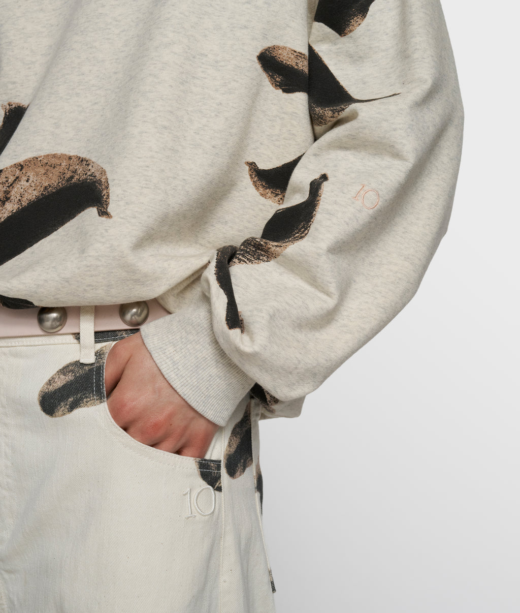 sweater flower | soft white melee