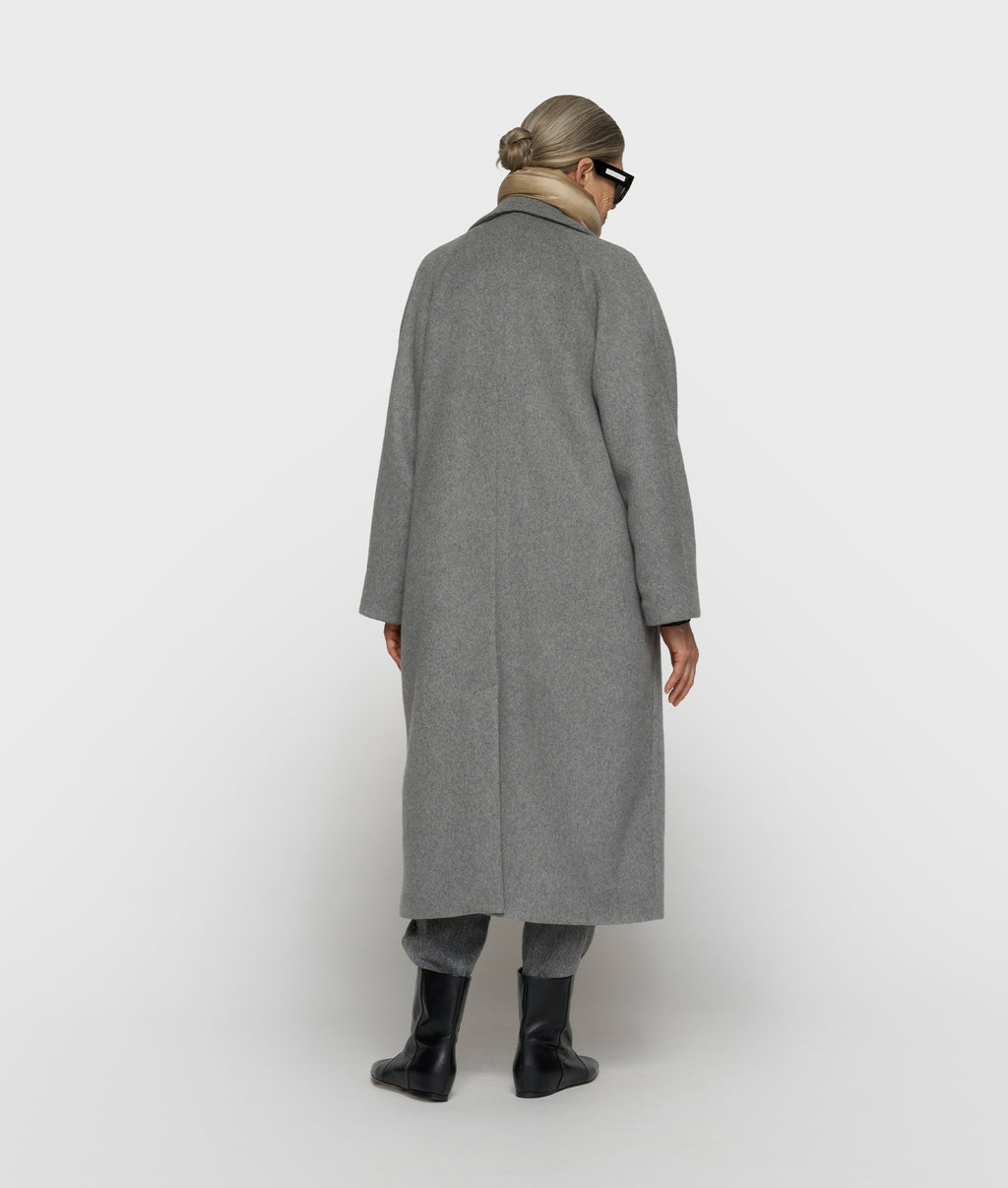 Wollmantel The Chic | grey melee