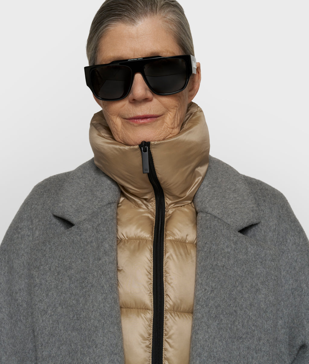 Wollmantel The Chic | grey melee