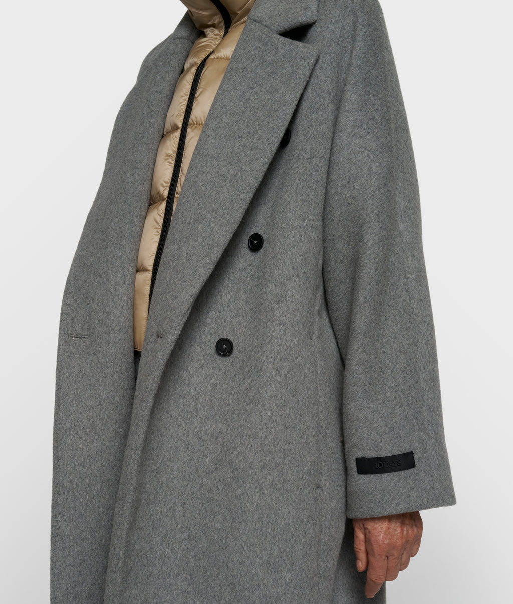 Wollmantel The Chic | grey melee