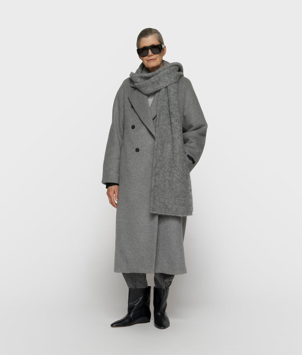 Wollmantel The Chic | grey melee