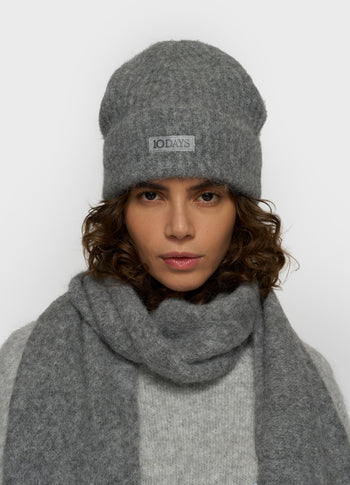 hairy beanie | grey melee