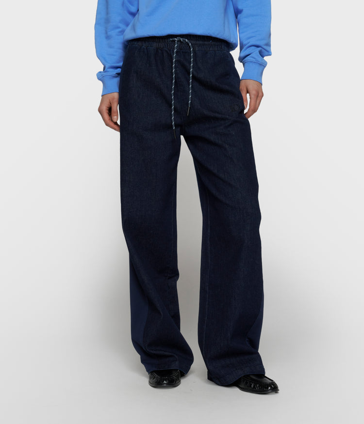 western pants chambray | dark blue