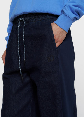 western pants chambray | dark blue