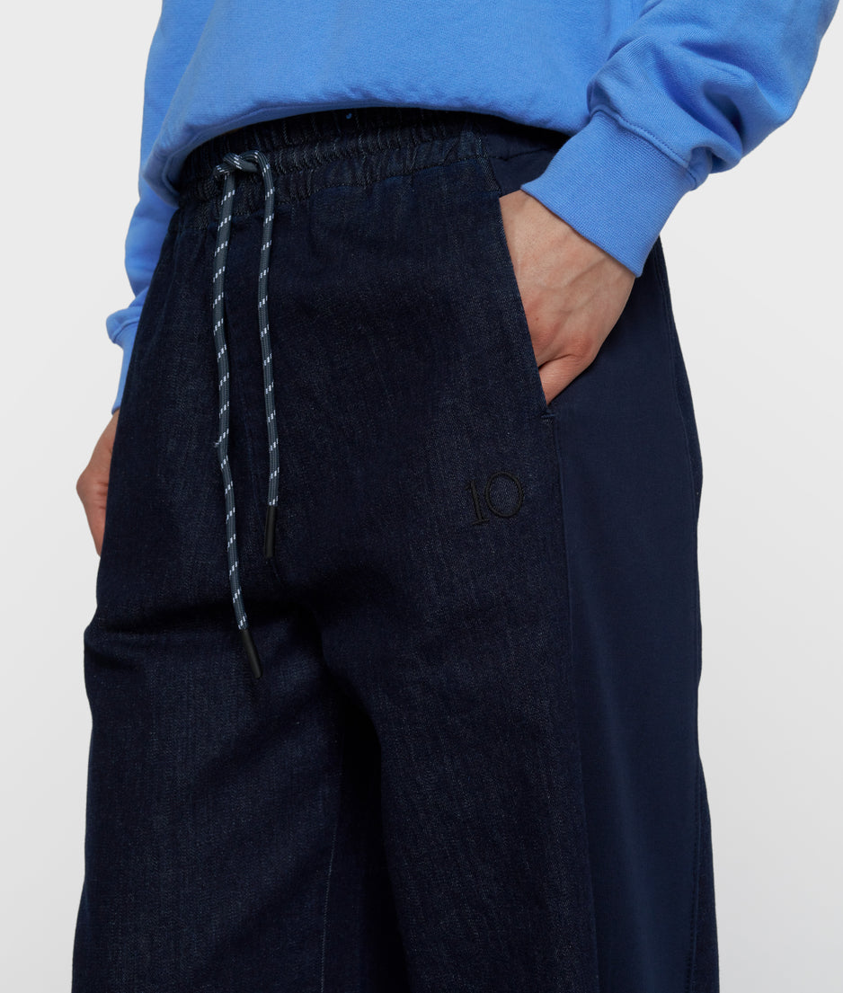 western pants chambray | dark blue