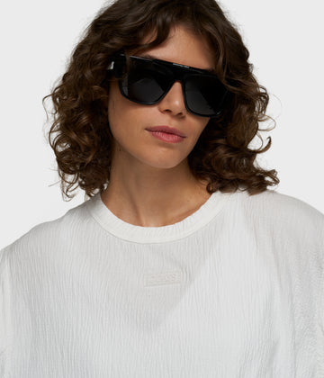 round neck tee | ecru