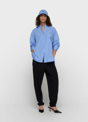 long sleeve shirt check | ultramarine
