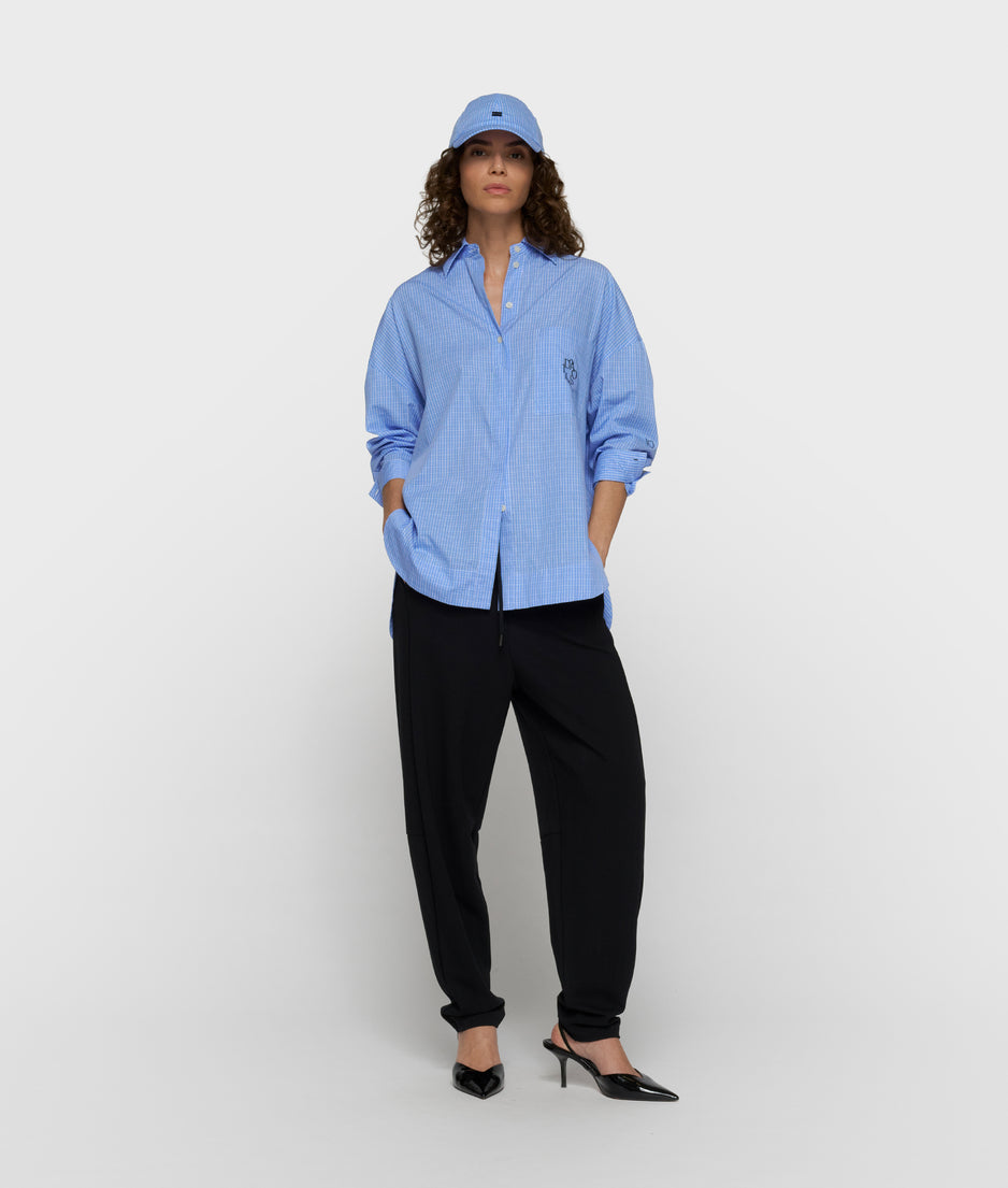 long sleeve shirt check | ultramarine