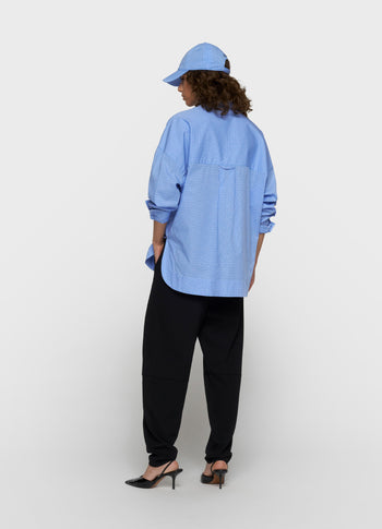 long sleeve shirt check | ultramarine