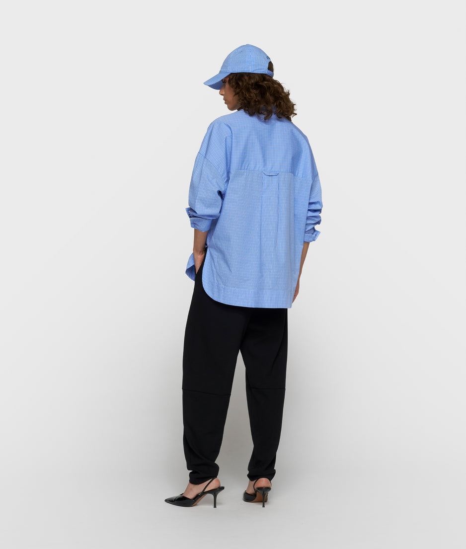 long sleeve shirt check | ultramarine