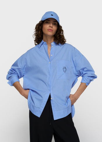 long sleeve shirt check | ultramarine